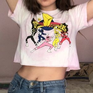 Power rangers crop top